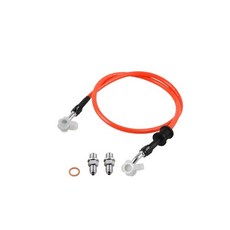 NCY 彩色高壓油管組 煞車油管 野狼 新勁戰 奔騰 雷霆 CUXI FORCE, 1個, 橘色,85cm