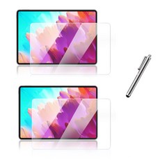 레노버 샤오신 패드 프로 PRO 12.7 인치 P12 QHD 호환 강화유리 보호 액정 필름2장 Xiaoxin Pro Pad 케이스나라, 2개