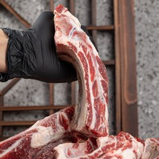 깨끗이 손질된 왕갈비 탕용 백립 골프채갈비, 4개, 1kg