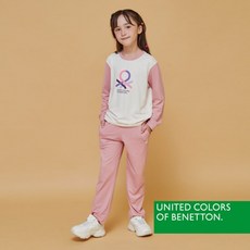 베네통 베네통키즈 피치 여아 원마일웨어 상하의 2종 핑크 BNGES4O09T 2966854