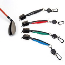 골프채 청소솔(1P) 골프클럽 양면 세척 브러쉬 스포츠 레저용품, 레드, 1개