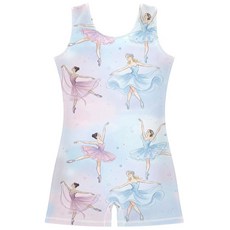 발레복 체조 바이케타드 수아보 텀블링 발레리나 블루 유니타드 걸스 유니폼 레오타드 의상 퍼플