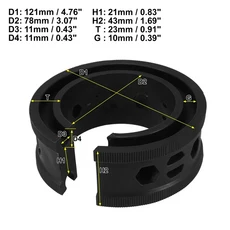 UXCELL 2개 자동차 쇼크 업소버 고무 스프링 쿠션 완충 차량 코일 버퍼 범용 액세서리, 03 Black D