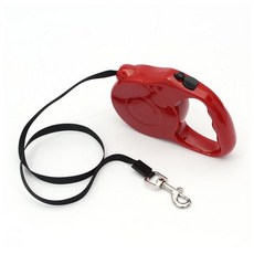 강아지 자동 리드줄 5m 버튼형 잠금기능 산책줄 애견 자동줄 레드