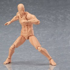 인체 모형 미술 스케치 안형 소묘 드로잉 피규어 남자 스킨, 1개
