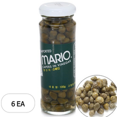 마리오 케이퍼 인 비니거, 100g, 6개