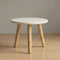 파파가든 화분 스툴 원목 롱다리 화분 스탠드, 1개, 화이트+우드