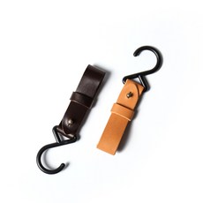 點子包【icleaxbag】真皮萬用置物掛勾EXTEND 嬰兒推車配件 行李箱 旅行掛勾 台灣製造, 棕色