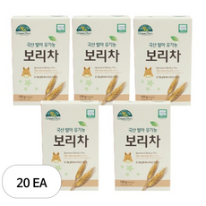 푸름맘 유아용 국산 발아 유기농 유아 보리차 100g, 20개, 10개입