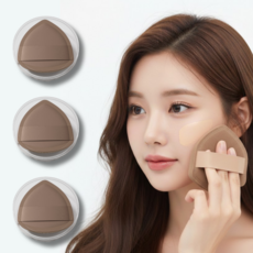 모노제이 아기궁둥이 모찌 대왕 퍼프, 3개, 코코아