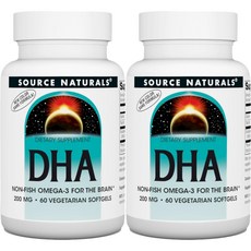 소스내추럴스 DHA 200mg 베지소프트젤, 2개