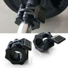 퀵체인지 마구리세트 경량역기봉 지름 25mm용 특봉 28mm용 중량봉 50mm용 선택구입 / 간편한 락조마구리, 1세트, 검정