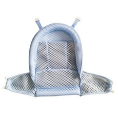 兒童洗澡盆寶寶浴盆嬰幼兒家用大號坐躺折疊感溫浴桶洗澡神器居家生活日用品居家必備好物抖音同款日用品, 浴網-藍色