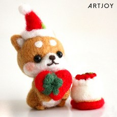 아트조이 DIY 양모펠트 키링 키트 새해 선물 강아지