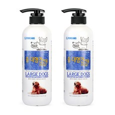 포켄스 뉴포비스 중대형견 샴푸린스, 550ml, 2개