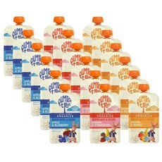 Peter Rabbit Organics SUPER Oats & Seeds 버라이어티 팩 - 짜낼 수 있는 스낵 파우치 118.4g(4온스) (18팩), Peter Rabbit Organics SUPER Oa