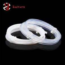 ID 2mm OD 1M PTFE 튜브 투명 파이프-J-헤드 핫 엔드 보우덴 압출기 목 필라멘트 1.75/3.0mm, 05 2x3 white, 1개