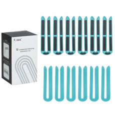 옐로구르미 열펌 뿌리펌 단열 두피보호 클립 U자형, 1개, 블루(1SET=12개입)