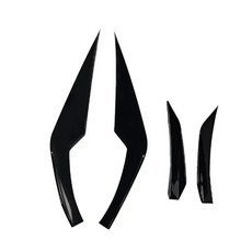 BMW M3 G80 M4 G82 G83 2020-2025 프론트 범퍼 윈드 나이프 스플리터 카나드 에어 서라운드 트림 호환, 유광 블랙