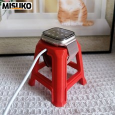 아이워치 충전 거치대 애플 워치 적합 편리한 배치 귀여운 디자인, 1개, Red