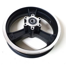 킥보드 앞바퀴휠 10인치10x2.125 10x2.25 10x2.5 타이어 장착용, 블랙, 1개, 전동킥보드