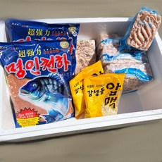 도원피싱 감성돔 간편 낚시 밑밥세트 방파제 짬낚시 세트 내맘대로 추가 A급크릴사용, (명인천하2+A크릴4+압맥2+선별백크릴1), 1개