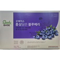 정관장 굿베이스 홍삼담은 블루베리 30포 쇼핑백 선물세트, 2세트, 1.5L