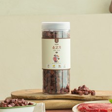 펫테일럽앤힐 대용량 강아지 져키 트릿 육포 훈련용 저알러지 국내산, 1개, 1kg, 소고기
