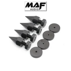 4세트 M6 M10 스파이크 피트 콘 스탠드 베이스 스피커 아이솔레이션 패드 풋 플로어 PC TV 모니터 서브우퍼, 02 M6x40mm