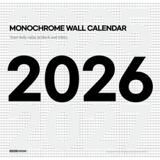 모노크롬 벽걸이 달력(2026), 상세 설명 참조