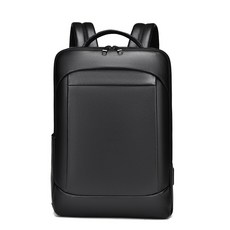 男士真皮後背包，商務筆電包，防水大容量荔枝紋牛皮後背包，立體剪裁舒適減壓