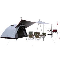 Coleman TOUGH 氣流循環圓頂帳3025 DARK ROOM系列 輕量級黑膠帳篷 露營帳篷, Black, 2