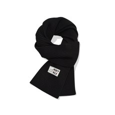 브랜드정품 와키윌리 WACKY WILLY 베이직 니트 머플러 블랙 344123