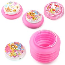 그니스토어 자바라 물통 핑크 랜덤1개 그림도구 미술물통