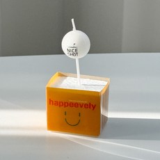 하피블리 미니 둥근 골프공초1P 생일초 파티 케이크초, 1개, 미니둥근골프공초1P