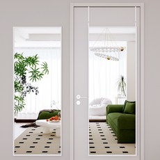 뷰티피크 문걸이 전신거울 40*125cm, 화이트