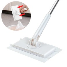럭키썸 미니 원터치 바닥청소 밀대 걸레, 1개