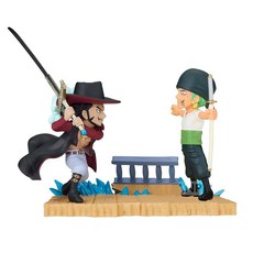 BANDAI SPIRITS 반다이 스피리츠 원피스 월드 콜렉터블 로그 스토리 조로 미호크 피규어, 1개