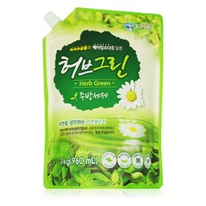 허브그린 주방세제 1kg, 5개