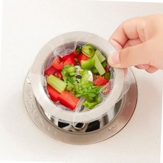 싱크대 배수구 거름망 망사형 음식물 쓰레기 봉투 100매 음식물거름망 청소용품 배수구망