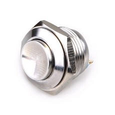 大林電子 16mm銅鍍鉻金屬高頭無段開關, 1個