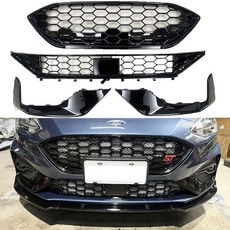 適用於 Ford FOCUS MK4 ST-Line ST樣式 鋼琴烤漆黑 三件組蜂巢網, 1個