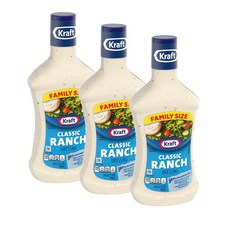 크래프트 클래식 랜치 샐러드 드레싱 Kraft Classic Ranch Dressing, 710ml, 3개