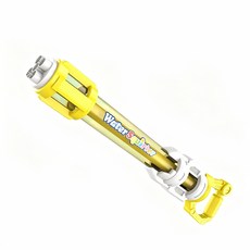 加特林抽拉式 玩具水槍 兒童 戲水玩具 大容量 五孔水槍 強力 噴水槍 戶外 玩水玩具 沙灘 打水仗 玩水水槍 玩具, 黃色, 1個