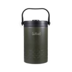 BLACK HAMMER 304手提不鏽鋼保溫保冰桶6L(BH-IB06)，大容量保溫保冷水桶，戶外手提冰桶，304不鏽鋼材質，安全耐用。, 1個, 6L, 軍綠色