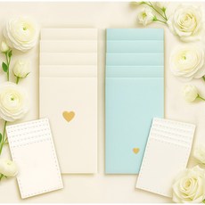 샵리코리스 프리미엄 감사봉투 고급 답례 예쁜 용돈봉투, 크림골드5+블루골드5(총10매)