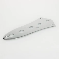 재즈 JB 스타일 베이스 악기 액세서리에 대 한 1pcs 4 구멍 빈티지 제어 플레이트 금속, 05 5 Hole Chrome A