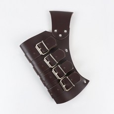 중세 바이킹 검집 벨트 가죽 칼집 코스프레 허리장식 무기 소품, 갈색 칼집