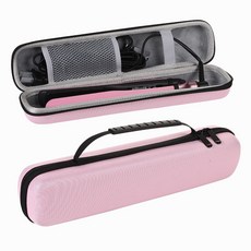 플랜와우 고데기 매직기 파우치 헤어 휴대용 케이스, 연핑크, 1개