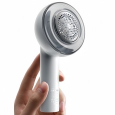 Mini life 보풀제거기 가정용 휴대용 충전식 6중날 링 라이트 LED 디스플레이 보풀제거기 세탁소용 크리스마스 선물, 화이트